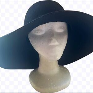New Express Black Wide-Brim Hat M/L